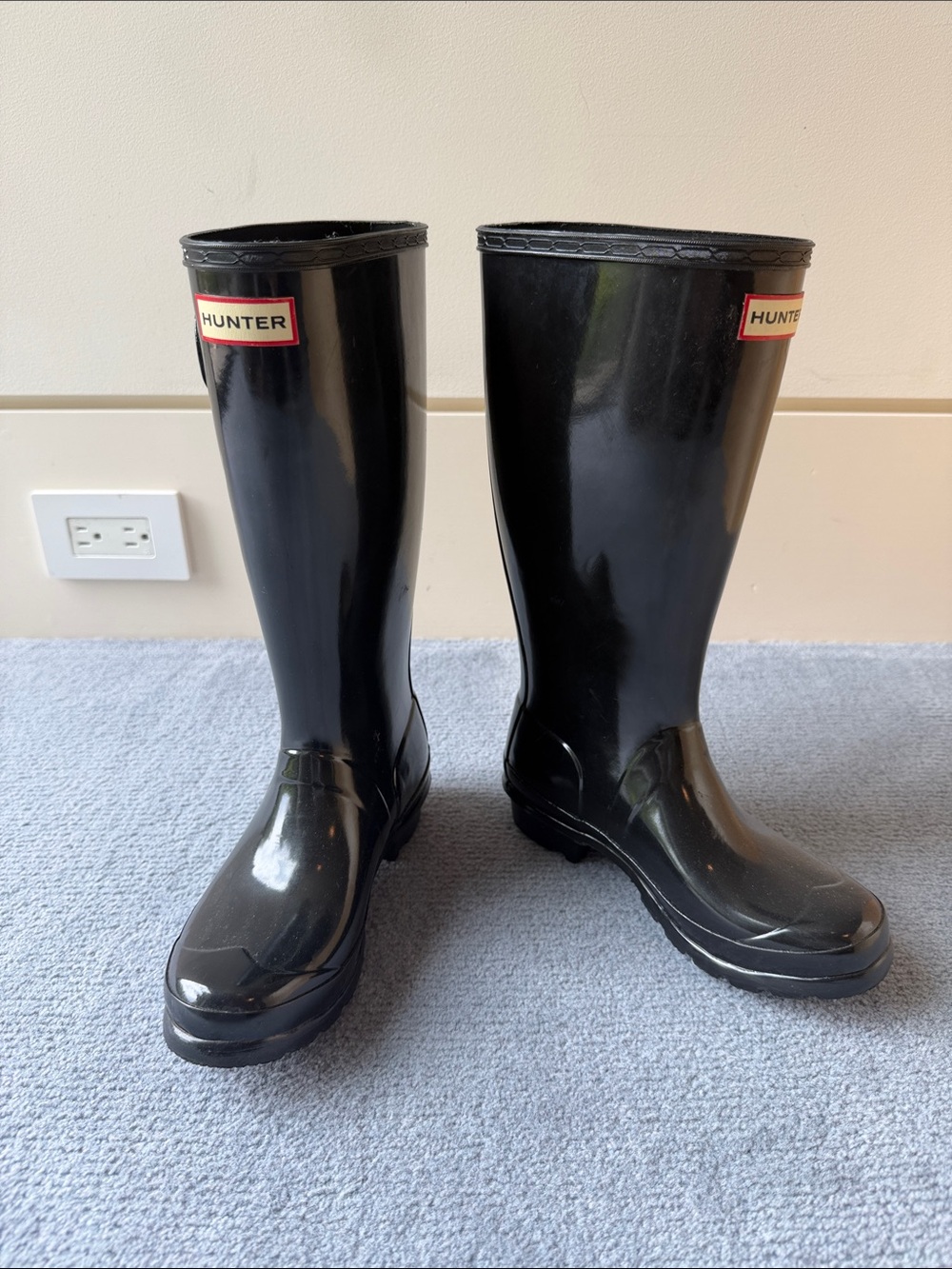 Hunter Kids Black Rain Boots